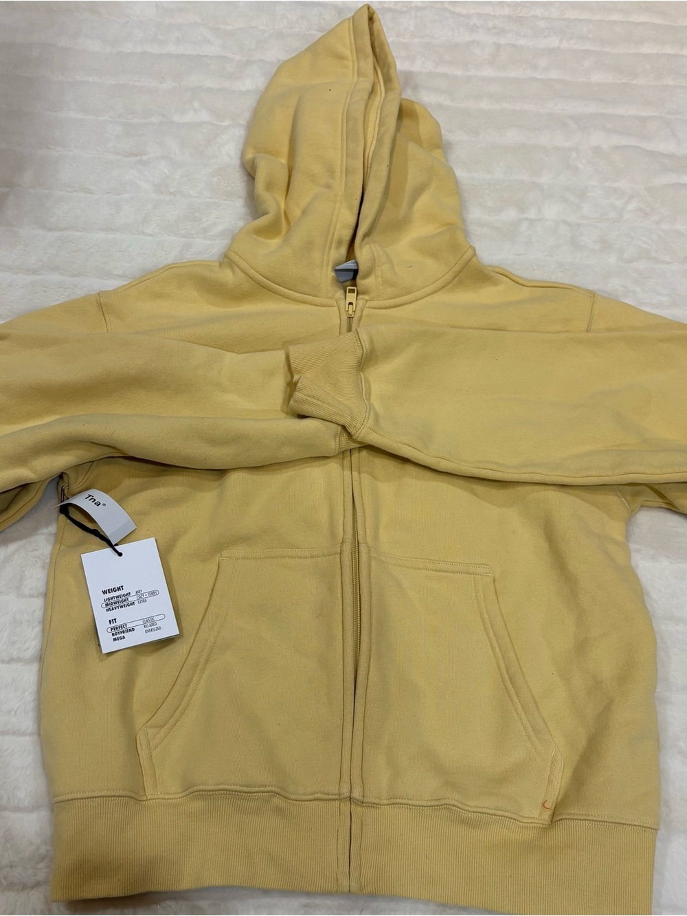 TNA Butter Yellow Full-Zip Hoodie